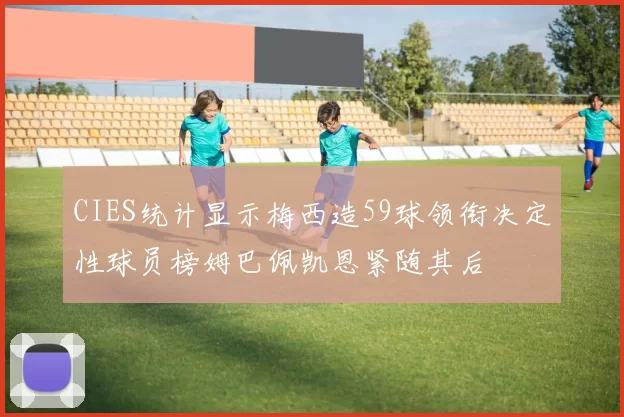 CIES统计显示梅西造59球领衔决定性球员榜姆巴佩凯恩紧随其后